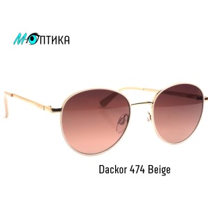 Сонцезахисні окуляри металеві Dackor 474 Beige